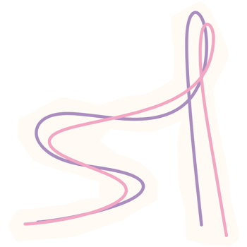 a pink and purple letter a on a white background png