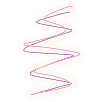 a pink and purple line drawing on a transparent background png