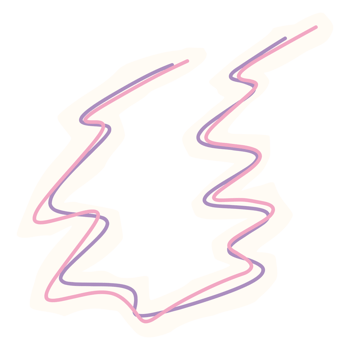 a pink and purple line drawing of a tree png