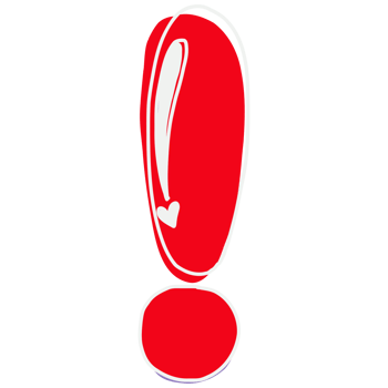 red exclamation mark on transparent background png