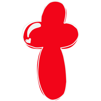 a red t with a heart on it png