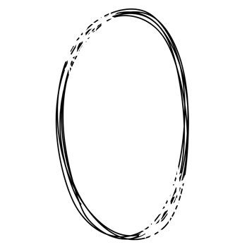 a black and white circle with a star in the middle png