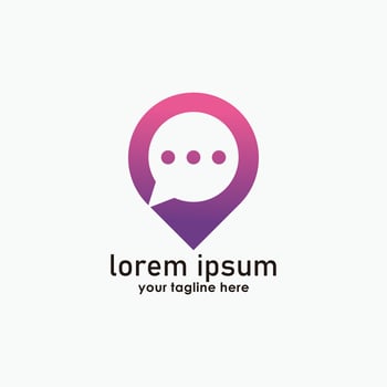 consult point logo design template, call center icon logos, business design illustration vector