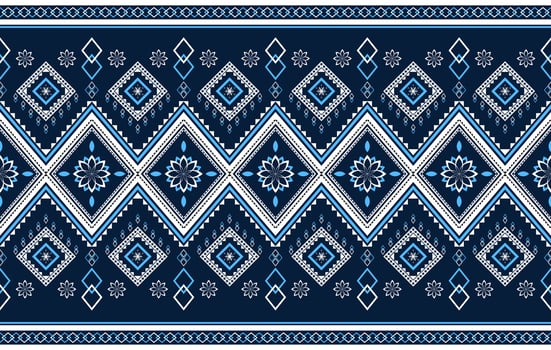 seamless patterns with vintage ethnic geometric and floral ornaments, perfect for textile vector
