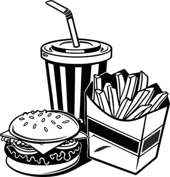 Fast food clip art free download vector