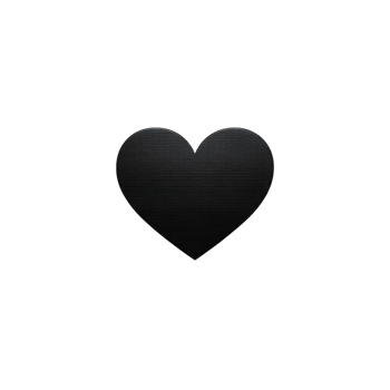 Simple black heart symbol on transparent background, conveying love or emotion. This minimalist design can be used for various creative projects or digital art png