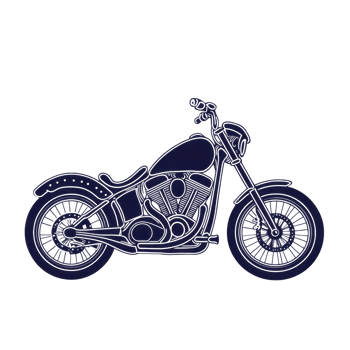 Detailed illustration of classic motorcycle with intricate design elements, showcasing its vintage style and mechanical features. image highlights bike retro charm and craftsmanship png