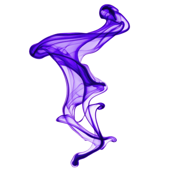 Swirling, abstract purple smoke pattern creates dynamic and ethereal visual effect, resembling fluid dance in air. vibrant hues and flowing shapes evoke sense of mystery and creativity png