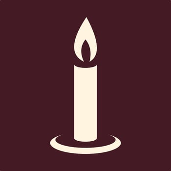 Candle trendy useful important Illustration design glorious colorful background vector