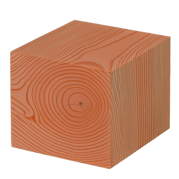 Wooden cube with visible grain patterns and smooth surface, showcasing natural wood texture and growth rings. cube design highlights beauty of wood organic lines and earthy tones png