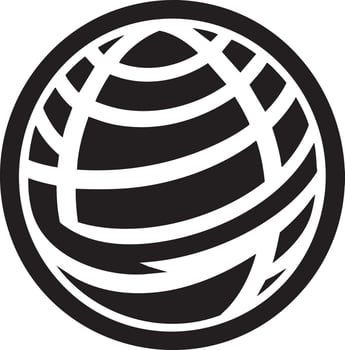 Abstract Globe Symbol with Global Connections and Technology vector