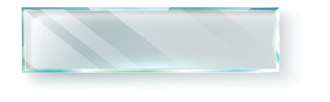 Glass plate with light reflections creating a modern and elegant frame, ideal for presentations, websites or graphic projects, adding a touch of sophistication and style vector