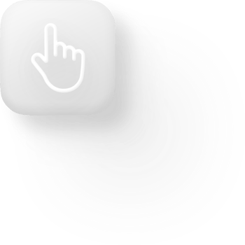 iOS Style Hand Cursor Click Icon Rounded App iPhone Apple Button Finger Symbol Touch Interaction Flat UI UX Interface Button Pointer Icon Soft Shadow Modern Click Graphic Select Tap Gesture png