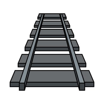 railroad tracks design illustration vector