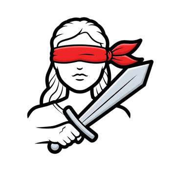 Blindfolded Woman Holding a Sword Icon isolated on a transparent background female png
