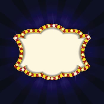 Cinema Retro with Vintage Design vector
