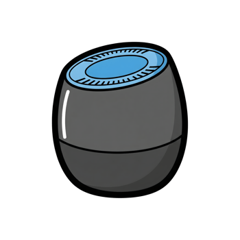 Gray and Blue Smart Home Device Icon isolated on a transparent background gadget png
