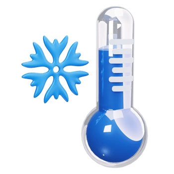 3D Icon Snow Thermometer Symbol png