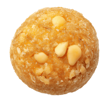 Traditional Indian sweet ladoo isolated on a transparent background png