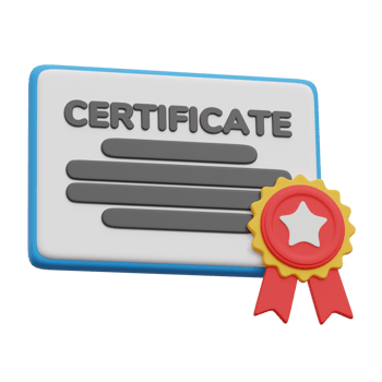 Diploma graduation certificate 3d render with stamp ribbon star png