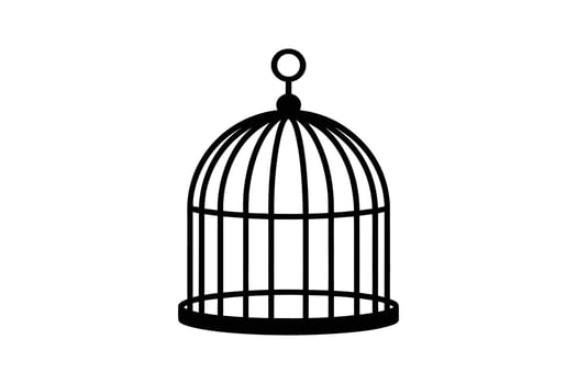 Bird cage icon illustration vector