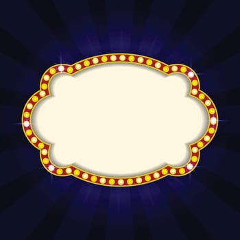 Cinema Retro with Sparkling Color vector