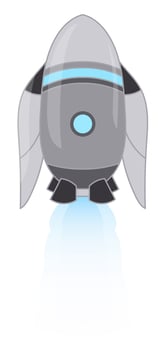 Rocket Cartoon Drawing, Rocket Launch, Science and Technology vector