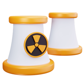 3D Icon Nuclear Power Plant png