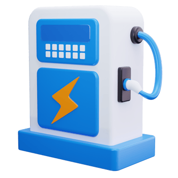 3D Icon Electric Charging Station png