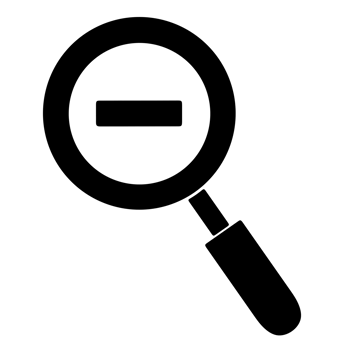 Zoom Minus symbol isolated on transparent background png
