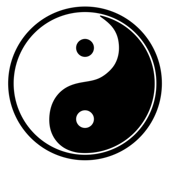 Yin Yang symbol isolated on transparent background png
