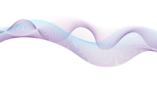 Wave Background with Gradient Lines vector