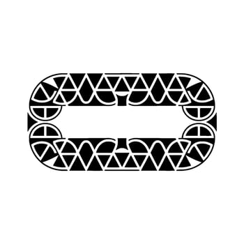 Geometric Serpent, Minimalist, Abstract Pattern vector