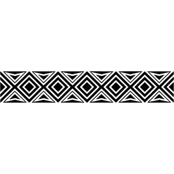 Geometric Diamond Border, Modern Abstract Pattern vector