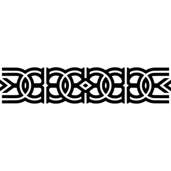 Intricate Celtic Border, Vintage, Decorative Element - Geometric vector