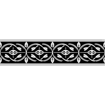 Stylized Silver Celtic Border, Intricate vector