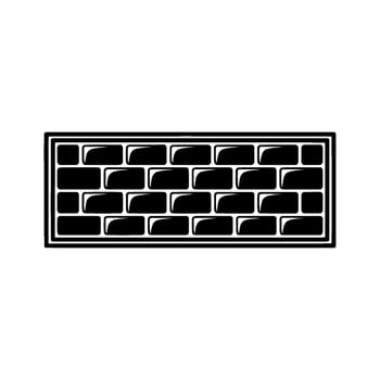 Minimalist Brick Wall Modern Construction Symbol vector
