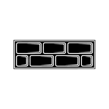 Geometric Brick Stack - Minimalist vector