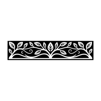 Elegant Botanical Border, Vintage Style - Symmetrical vector
