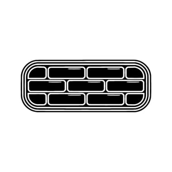 Geometric Brick Pattern, Minimalist, Modern Emblem vector