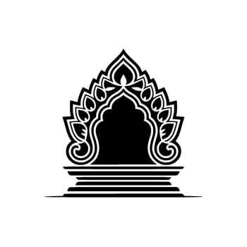 Intricate Archway, Geometric Ornamentation, Minimalist, Arch vector