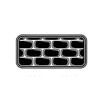 Minimalist Brick Wall - Modern Element vector