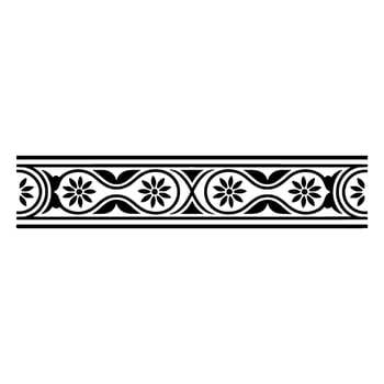 Intricate Ornamental Border, Vintage, Elegant Detail, Ornamentation vector