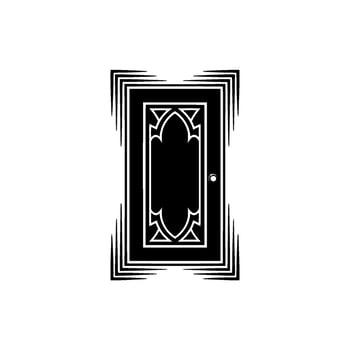 Art Deco Doorway Geometric Mystery Subtle Intrigue vector