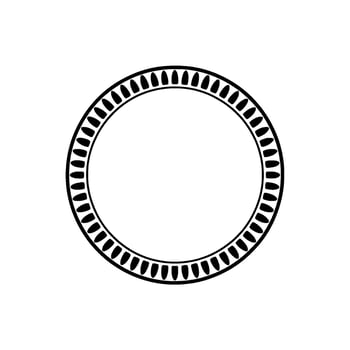 Minimalist Circular Frame, Negative Space vector