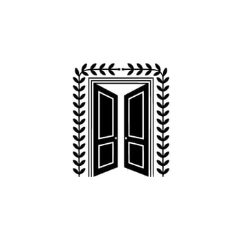 Classical Gateway, Symbolic Transition, Elegant Portal vector