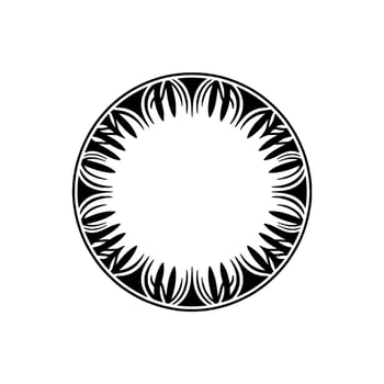 Intricate Circular Ornament, Minimalist, Pattern vector