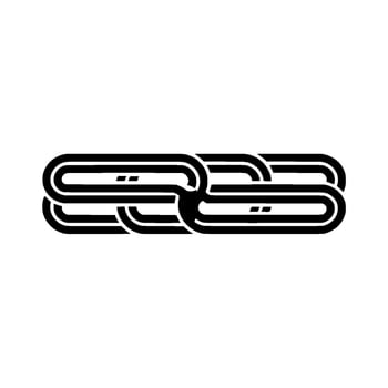 Interlocking Chain Symbol, Modern Abstract vector