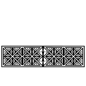 Geometric Deco Border, Elegant Pattern, Vintage, Ornamental vector