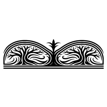 Intricate Ornamental Arch, Vintage vector